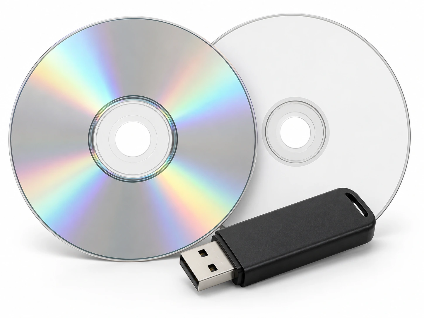 CD・DVDとUSBメモリ