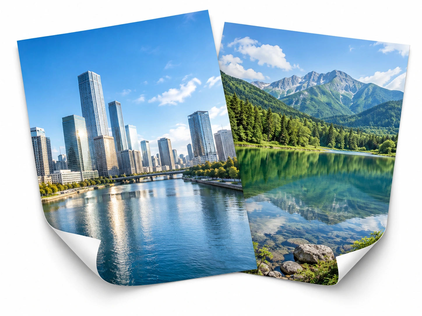写真を使った印刷ポスター