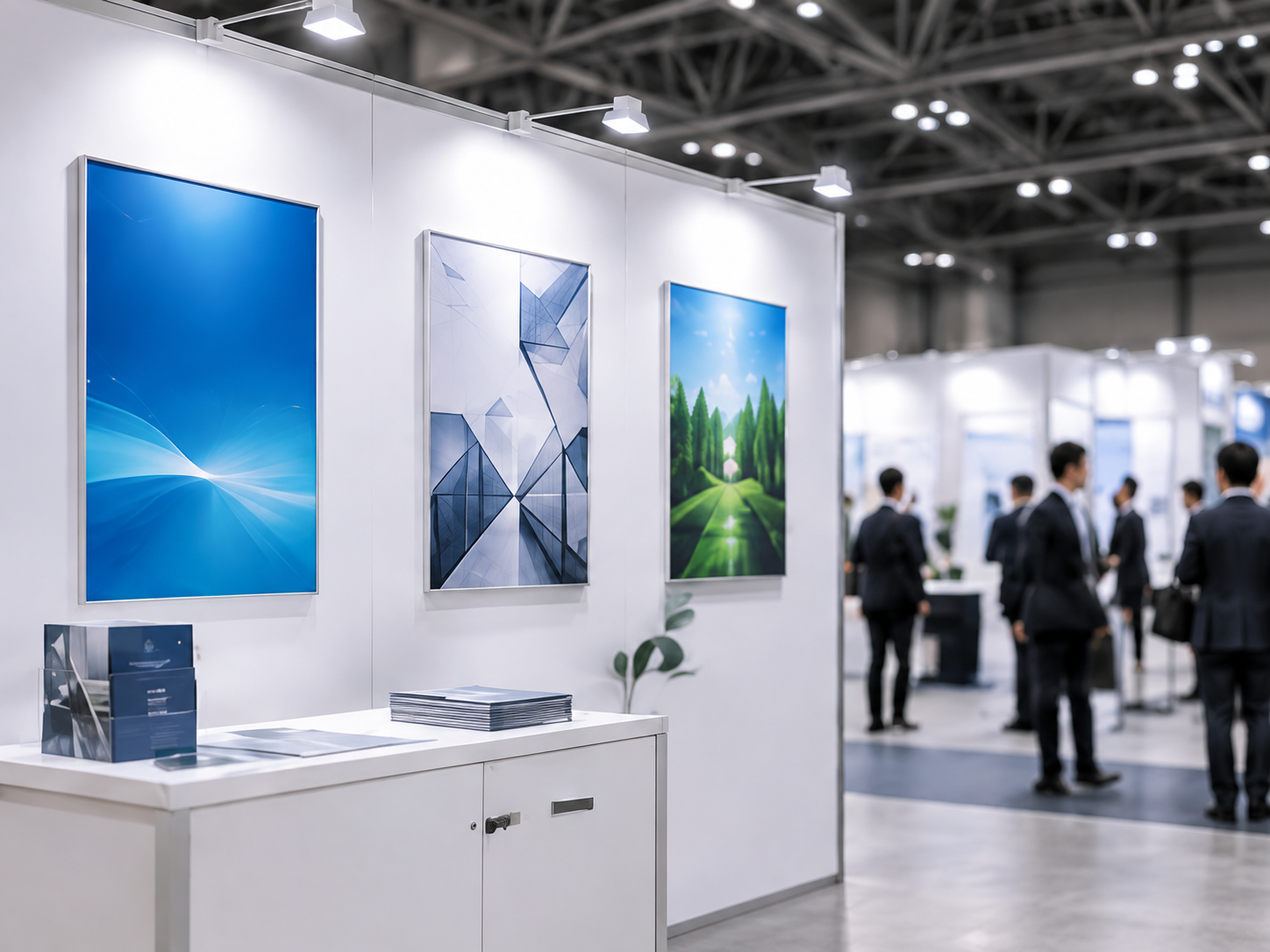 展示会ブースの大型ポスターのイメージ